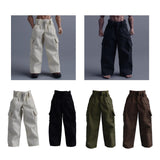 Maxbell 1/12 Scale Action Figure Clothes Trousers Fashion Dress up for 6" Male Dolls White