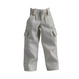 Maxbell 1/12 Scale Action Figure Clothes Trousers Fashion Dress up for 6" Male Dolls White