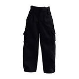 Maxbell 1/12 Scale Action Figure Clothes Trousers Fashion Dress up for 6" Male Dolls Black