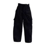 Maxbell 1/12 Scale Action Figure Clothes Trousers Fashion Dress up for 6" Male Dolls Black