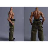 Maxbell 1/12 Scale Action Figure Clothes Trousers Fashion Dress up for 6" Male Dolls Green