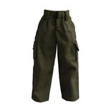 Maxbell 1/12 Scale Action Figure Clothes Trousers Fashion Dress up for 6" Male Dolls Green