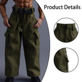 Maxbell 1/12 Scale Action Figure Clothes Trousers Fashion Dress up for 6" Male Dolls Green