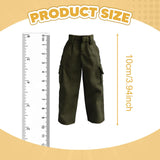 Maxbell 1/12 Scale Action Figure Clothes Trousers Fashion Dress up for 6" Male Dolls Green