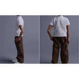 Maxbell 1/12 Scale Action Figure Clothes Trousers Fashion Dress up for 6" Male Dolls Brown