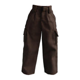 Maxbell 1/12 Scale Action Figure Clothes Trousers Fashion Dress up for 6" Male Dolls Brown