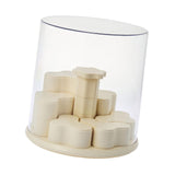 Maxbell Clear Display Case Rotating Silent Showcase for Mini Toys Collectibles Dolls