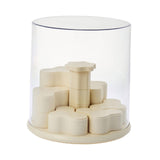 Maxbell Clear Display Case Rotating Silent Showcase for Mini Toys Collectibles Dolls