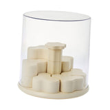 Maxbell Clear Display Case Rotating Silent Showcase for Mini Toys Collectibles Dolls