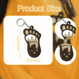 Maxbell Car Keychain Key Holder Ornament Cute Wooden Keyring for Keys Backpack Purse