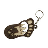 Maxbell Car Keychain Key Holder Ornament Cute Wooden Keyring for Keys Backpack Purse