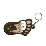 Maxbell Car Keychain Key Holder Ornament Cute Wooden Keyring for Keys Backpack Purse