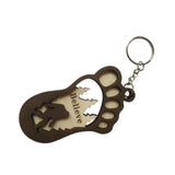 Maxbell Car Keychain Key Holder Ornament Cute Wooden Keyring for Keys Backpack Purse