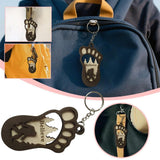 Maxbell Car Keychain Key Holder Ornament Cute Wooden Keyring for Keys Backpack Purse