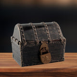 Maxbell Pirate Treasure Chest Decor Decorative Jewelry Box for Play Outdoor Birthday Copper