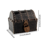 Maxbell Pirate Treasure Chest Decor Decorative Jewelry Box for Play Outdoor Birthday Copper