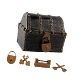 Maxbell Pirate Treasure Chest Decor Decorative Jewelry Box for Play Outdoor Birthday Copper