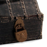 Maxbell Pirate Treasure Chest Decor Decorative Jewelry Box for Play Outdoor Birthday Copper