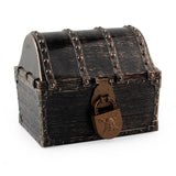 Maxbell Pirate Treasure Chest Decor Decorative Jewelry Box for Play Outdoor Birthday Copper