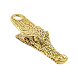 Maxbell Crocodile Shaped Paper Clip Vivid Binder Clip for Scrapbook Old Gold