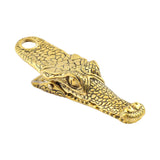 Maxbell Crocodile Shaped Paper Clip Vivid Binder Clip for Scrapbook Old Gold