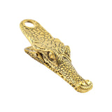 Maxbell Crocodile Shaped Paper Clip Vivid Binder Clip for Scrapbook Old Gold