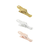 Maxbell Crocodile Shaped Paper Clip Vivid Binder Clip for Scrapbook Old Gold
