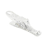 Maxbell Crocodile Shaped Paper Clip Vivid Binder Clip for Scrapbook Silver