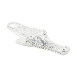 Maxbell Crocodile Shaped Paper Clip Vivid Binder Clip for Scrapbook Silver