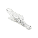 Maxbell Crocodile Shaped Paper Clip Vivid Binder Clip for Scrapbook Silver
