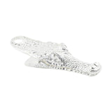 Maxbell Crocodile Shaped Paper Clip Vivid Binder Clip for Scrapbook Silver