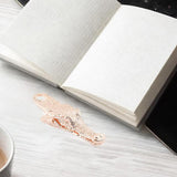 Maxbell Crocodile Shaped Paper Clip Vivid Binder Clip for Scrapbook Rose Gold