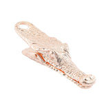 Maxbell Crocodile Shaped Paper Clip Vivid Binder Clip for Scrapbook Rose Gold