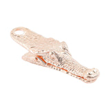 Maxbell Crocodile Shaped Paper Clip Vivid Binder Clip for Scrapbook Rose Gold