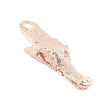 Maxbell Crocodile Shaped Paper Clip Vivid Binder Clip for Scrapbook Rose Gold
