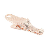 Maxbell Crocodile Shaped Paper Clip Vivid Binder Clip for Scrapbook Rose Gold