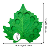 Maxbell Green Leaf Shape Artist Palette for Art Classes with 8 Detachable Paint Cups