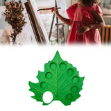 Maxbell Green Leaf Shape Artist Palette for Art Classes with 8 Detachable Paint Cups