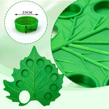 Maxbell Green Leaf Shape Artist Palette for Art Classes with 8 Detachable Paint Cups