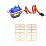 Maxbell 24 Pieces Servo Stand Replacement Replace Part DIY Accs Fitments RC Toy Wood