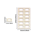 Maxbell 24 Pieces Servo Stand Replacement Replace Part DIY Accs Fitments RC Toy Wood