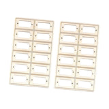 Maxbell 24 Pieces Servo Stand Replacement Replace Part DIY Accs Fitments RC Toy Wood