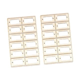 Maxbell 24 Pieces Servo Stand Replacement Replace Part DIY Accs Fitments RC Toy Wood