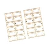 Maxbell 24 Pieces Servo Stand Replacement Replace Part DIY Accs Fitments RC Toy Wood