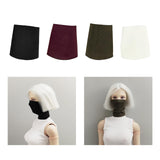 Maxbell 1/6 Action Figure Costume Accessories Neck Gaiter for 12" Female Figure Toys Black