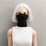 Maxbell 1/6 Action Figure Costume Accessories Neck Gaiter for 12" Female Figure Toys Black