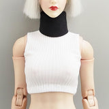 Maxbell 1/6 Action Figure Costume Accessories Neck Gaiter for 12" Female Figure Toys Black