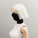 Maxbell 1/6 Action Figure Costume Accessories Neck Gaiter for 12" Female Figure Toys Black