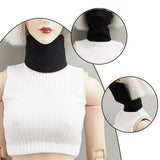 Maxbell 1/6 Action Figure Costume Accessories Neck Gaiter for 12" Female Figure Toys Black