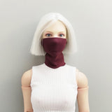 Maxbell 1/6 Action Figure Costume Accessories Neck Gaiter for 12" Female Figure Toys Red